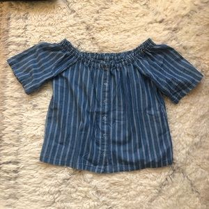 Knot sisters off the shoulder blouse